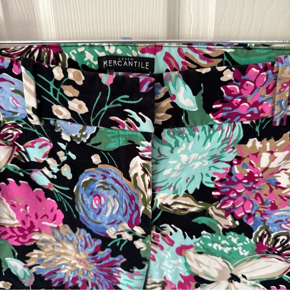 J. Crew Mercantile Floral Dress Ankle Pants - Size 6 - Picture 2 of 8